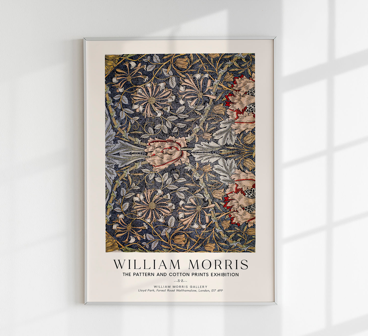 William Morris Honeysuckle Pattern I Art Exhibition Poster