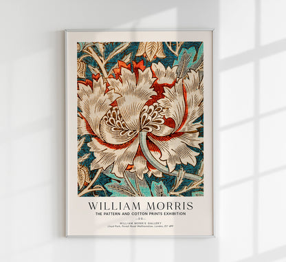 William Morris Honeysuckle Pattern III Art Exhibition Poster