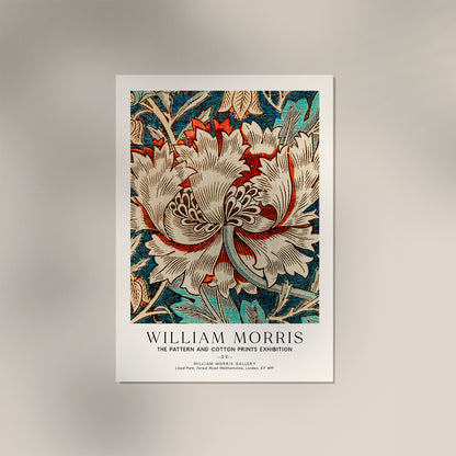 William Morris Honeysuckle Pattern III Art Exhibition Poster