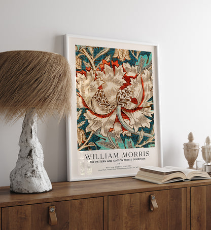 William Morris Honeysuckle Pattern III Art Exhibition Poster