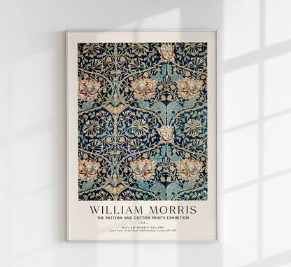 William Morris Honeysuckle Pattern VI Art Exhibition Poster