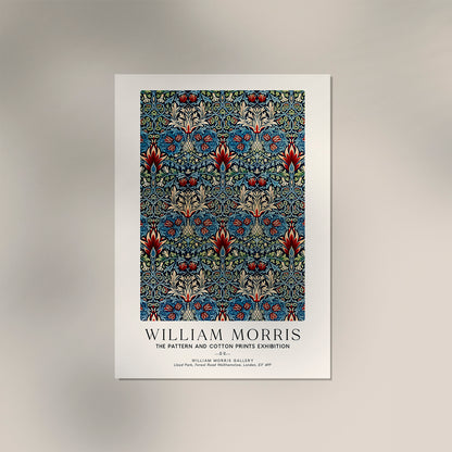 William Morris Snakehead Pattern Art Exhibition Poster