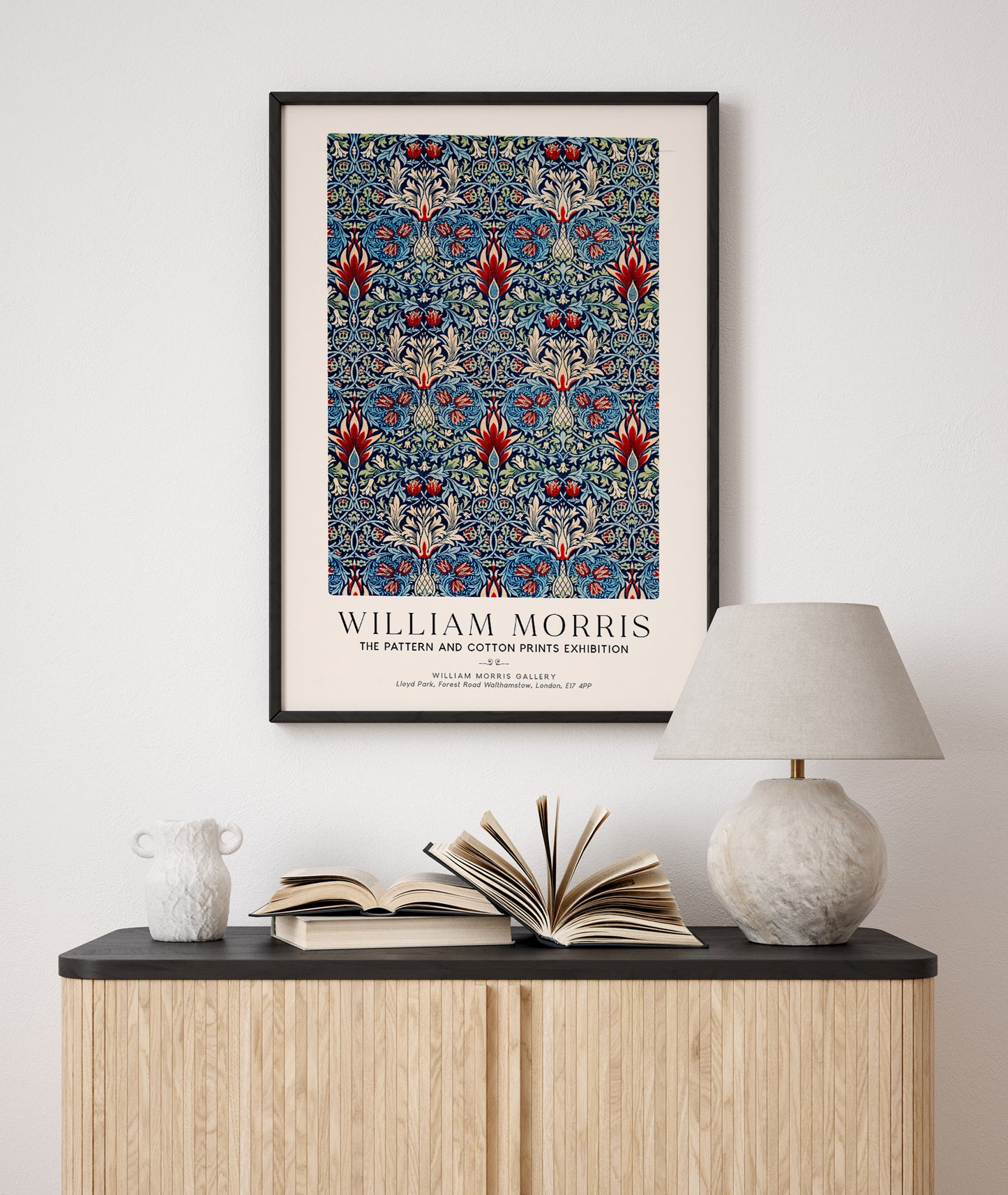 William Morris Snakehead Pattern Art Exhibition Poster