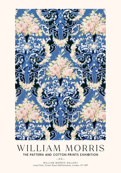 William Morris Floral Bouquets Art Exhibition Poster