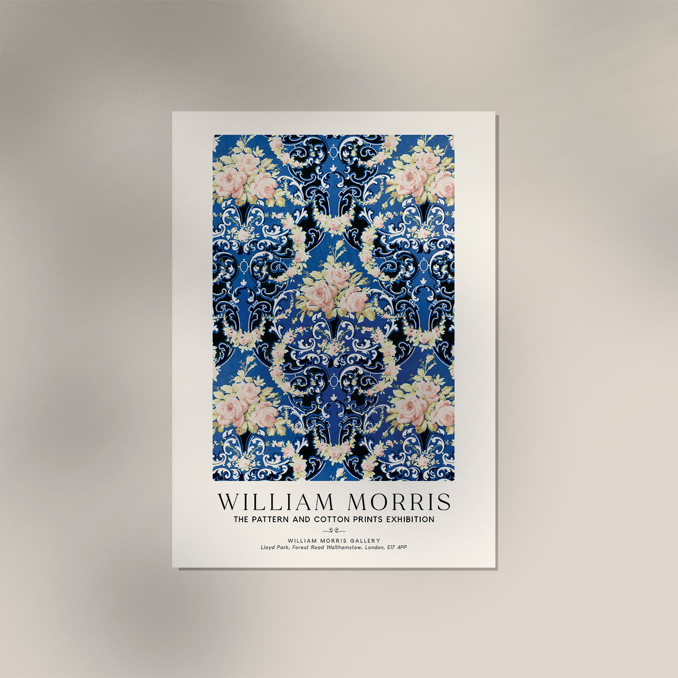 William Morris Floral Bouquets Art Exhibition Poster