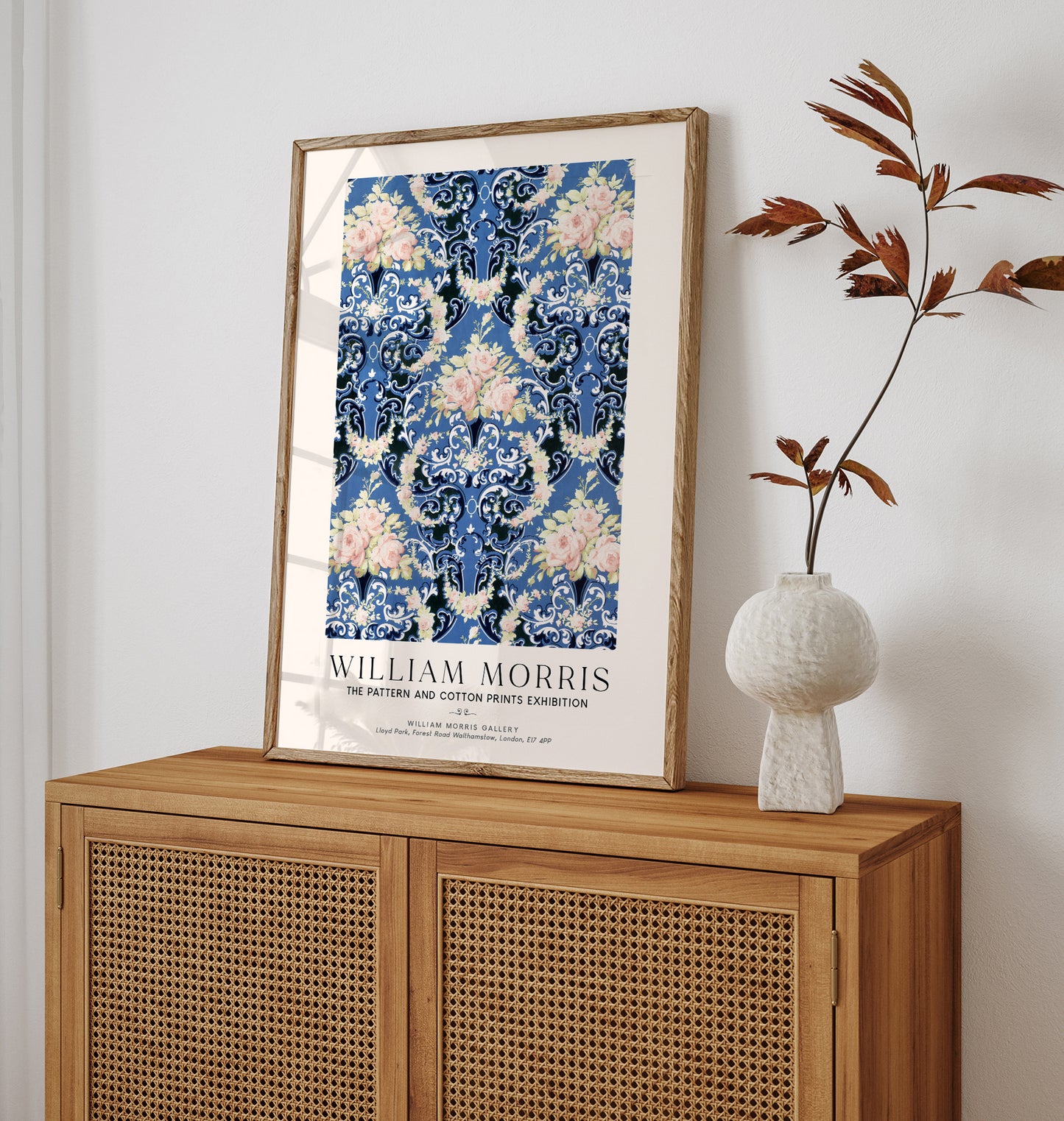 William Morris Floral Bouquets Art Exhibition Poster