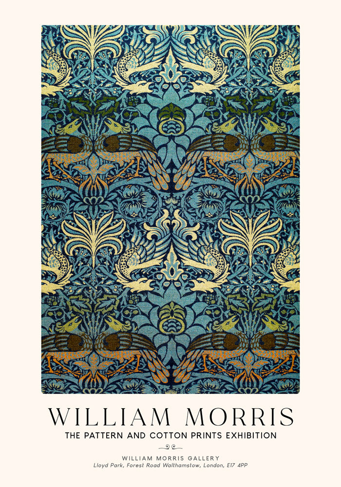 William Morris Peacock and Dragon I Art Exhibition Poster