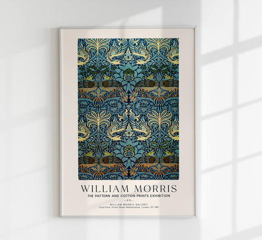 William Morris Peacock and Dragon I Art Exhibition Poster