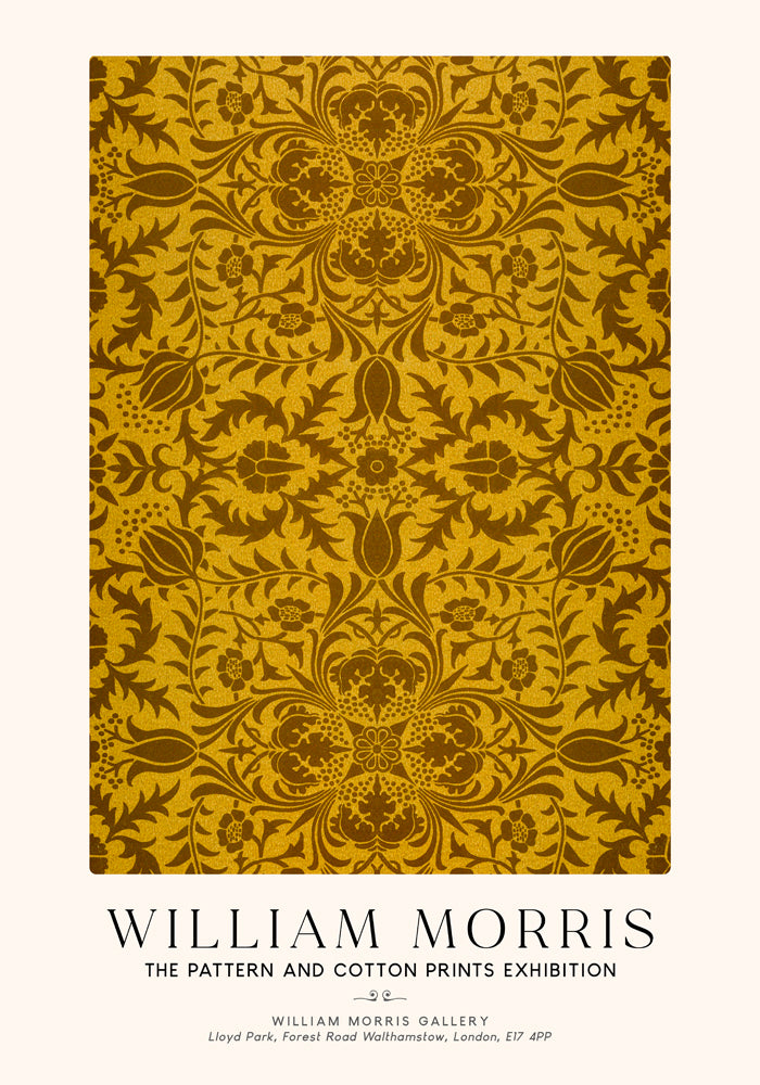 William Morris Vine Pattern II Art Exhibition Poster