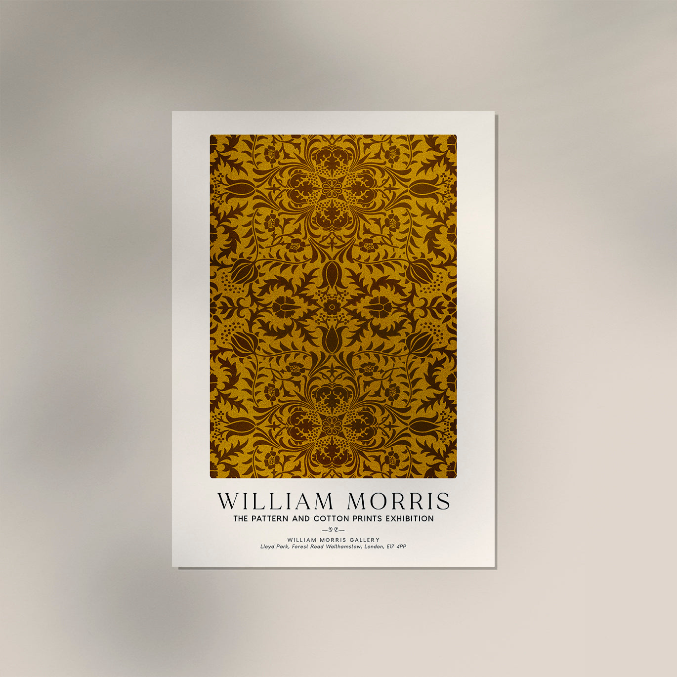 William Morris Vine Pattern II Art Exhibition Poster