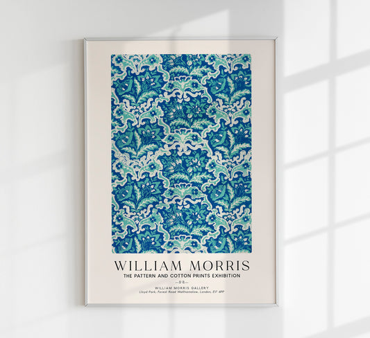 William Morris Vintage Floral Wallpaper Art Exhibition Poster