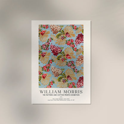 William Morris Floral Brocade Art Exhibition Poster