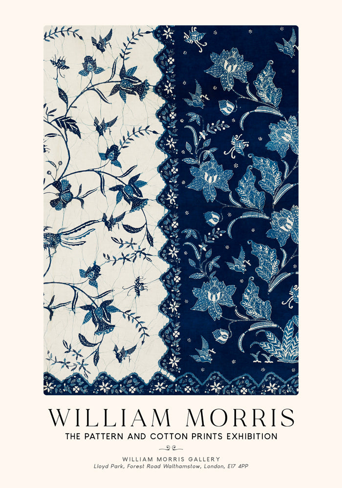 William Morris Indonesian Sarong Art Exhibition Poster