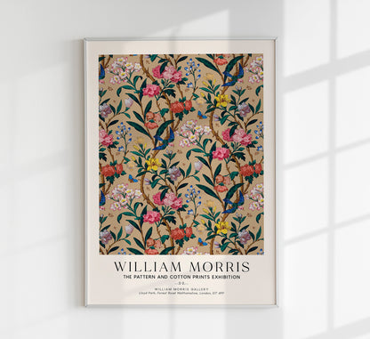 William Morris Birds and Bees Art Exhibition Poster