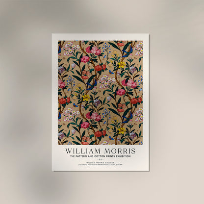 William Morris Birds and Bees Art Exhibition Poster