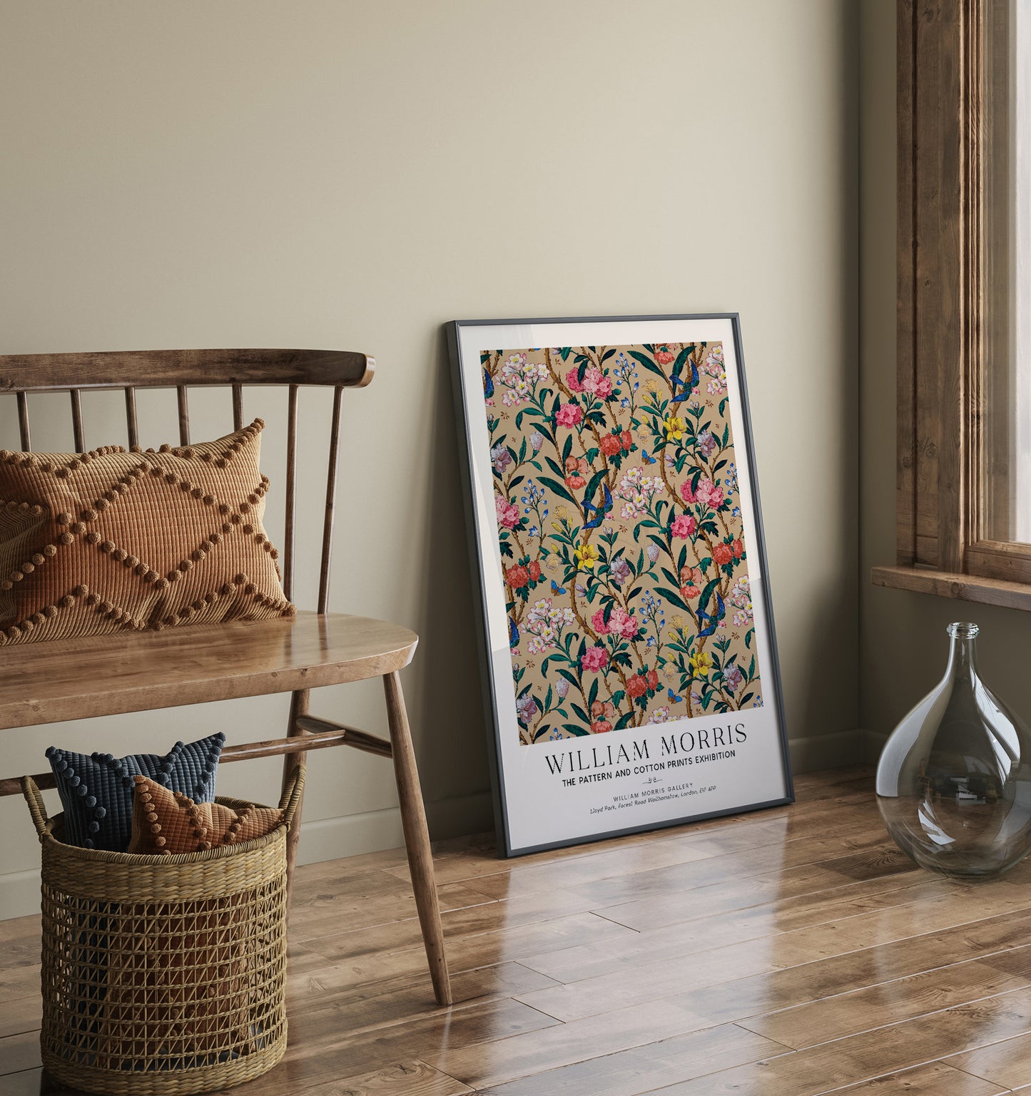 William Morris Birds and Bees Art Exhibition Poster