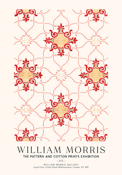 William Morris Vintage Wallpaper Art Exhibition Poster