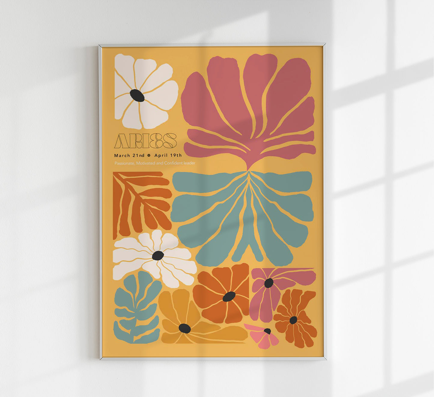 Aries Zodiac Sign Art Poster