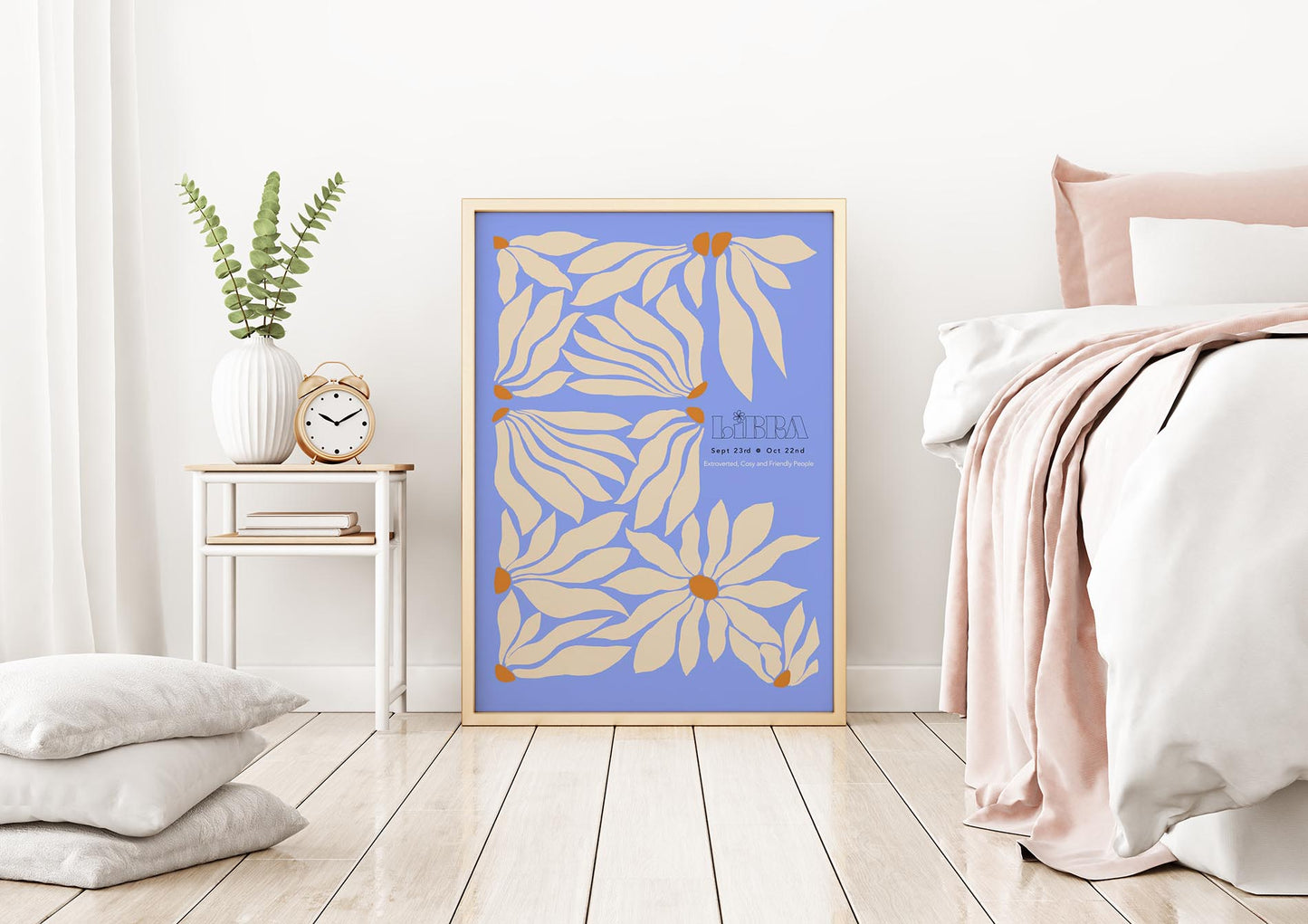 Libra Zodiac Sign Art Poster