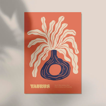 Taurus Zodiac Sign Art Poster