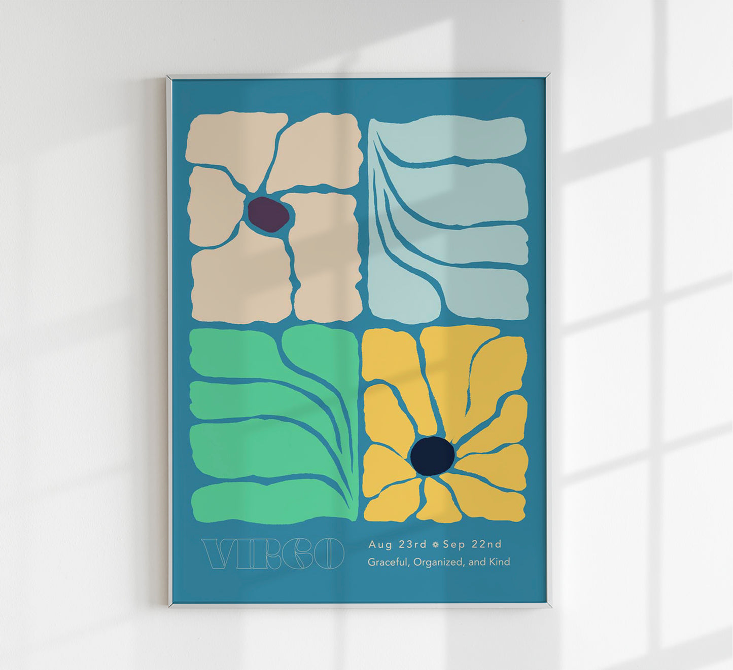 Virgo Zodiac Sign Art Poster