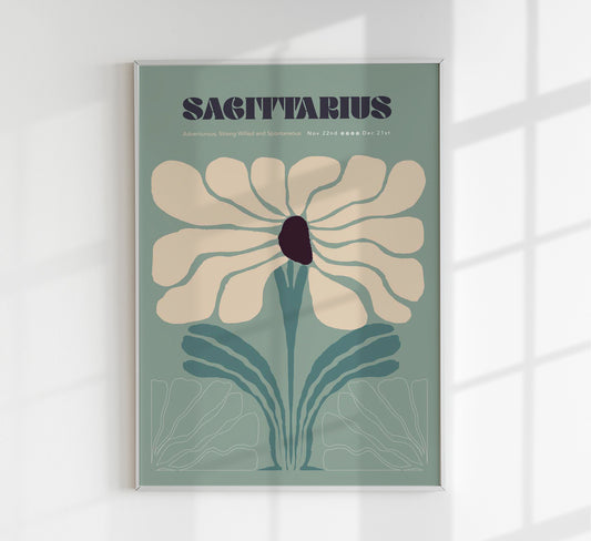 Sagitarius Zodiac Sign Art Poster