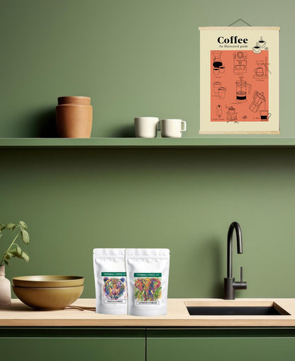 Bilder & Breakfast Gift Set - A3 Canvas Print & Special Coffee by Morning Coffee Co