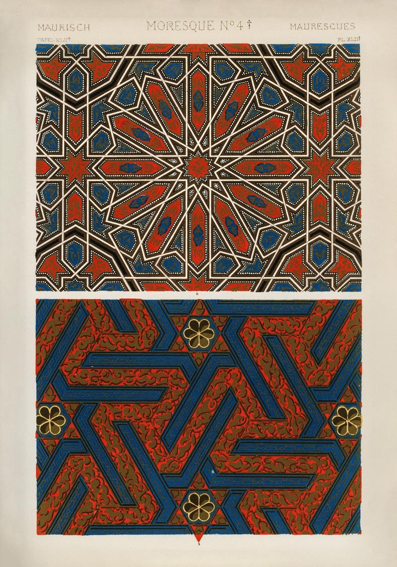 Moresque Nr 4 Art Poster by Owen Jones.