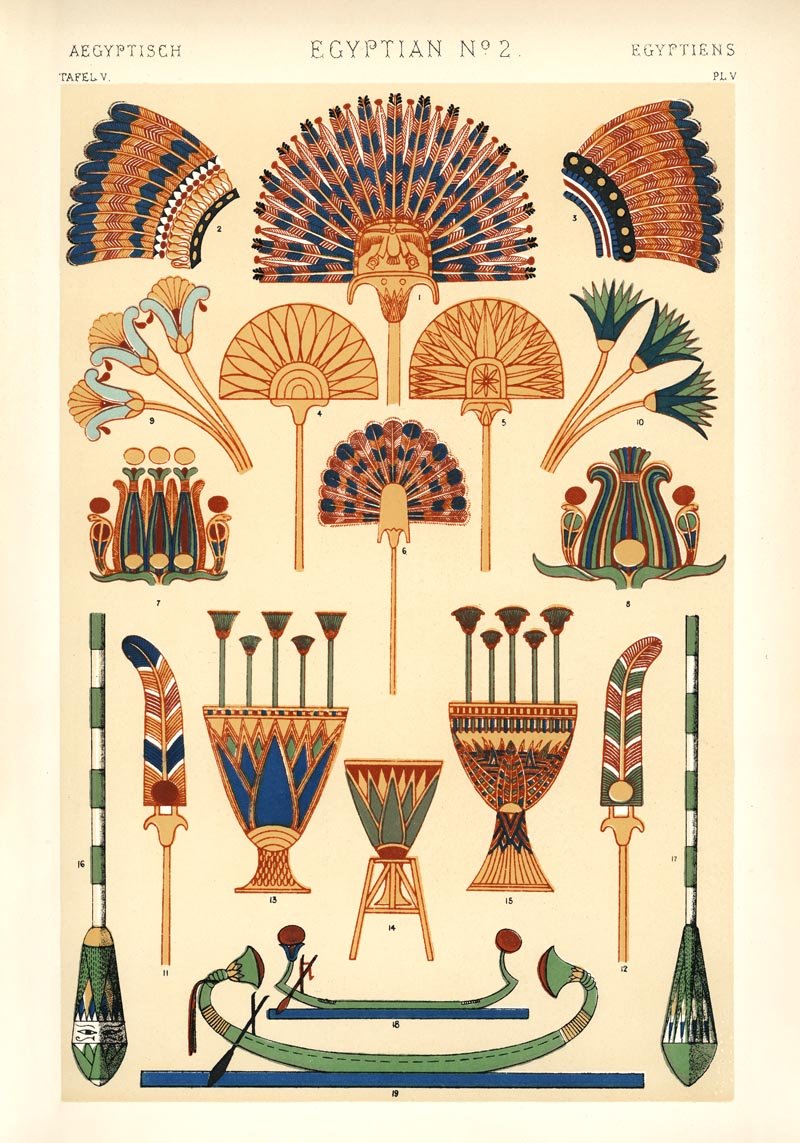 Egyptian Nr 2 Art Poster by Owen Jones.