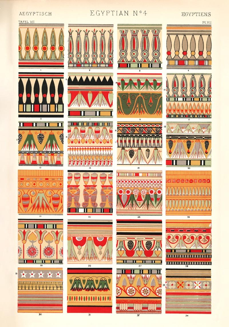 Egyptian Nr 4 Art Poster by Owen Jones.