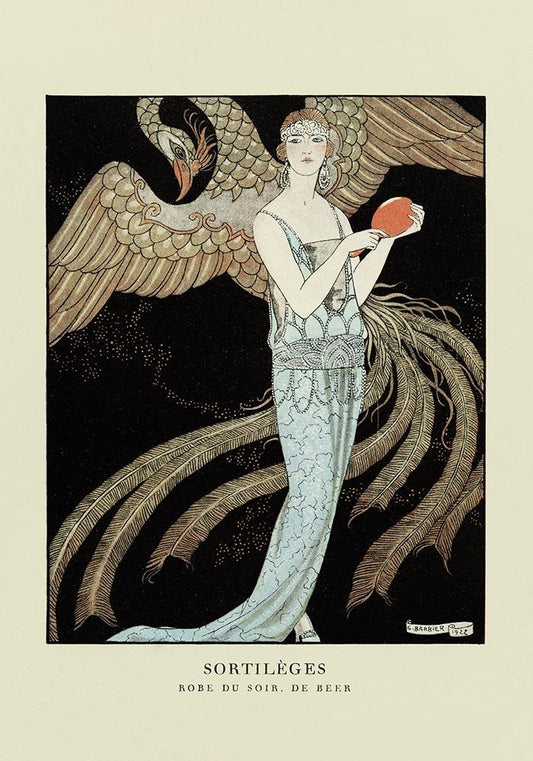 Sortilèges Vintage Fashion Illustration Poster by George Barbier