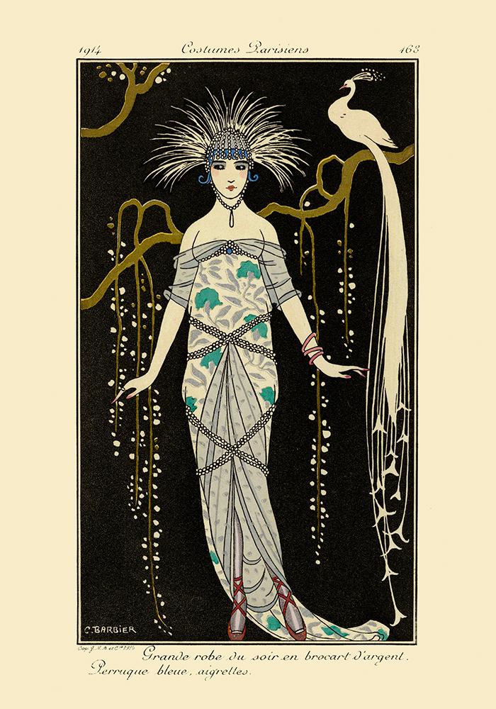 Costumes Parisiens Vintage Fashion Illustration Poster by George Barbier