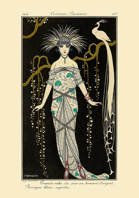 Costumes Parisiens Vintage Fashion Illustration Poster by George Barbier