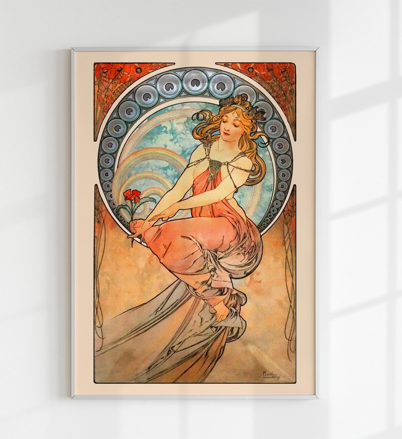 La Peinture by Alphonse Mucha Art Nouveau Poster