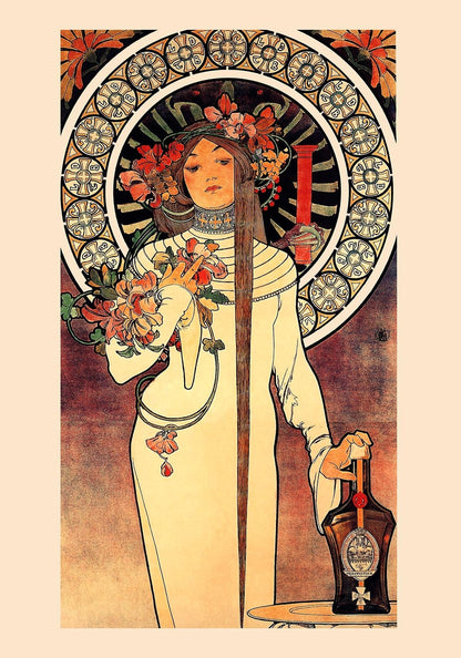 La Trappistine by Alphonse Mucha Art Nouveau Poster