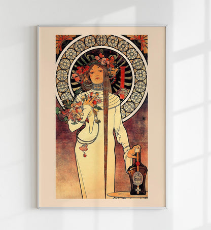 La Trappistine by Alphonse Mucha Art Nouveau Poster