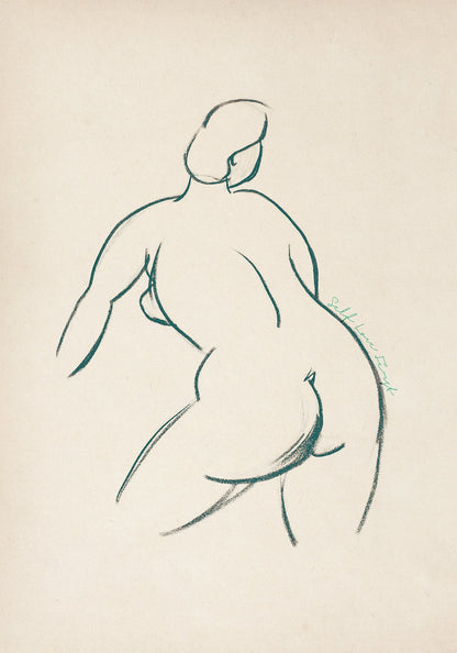 Self love nude Poster by Carl Newman