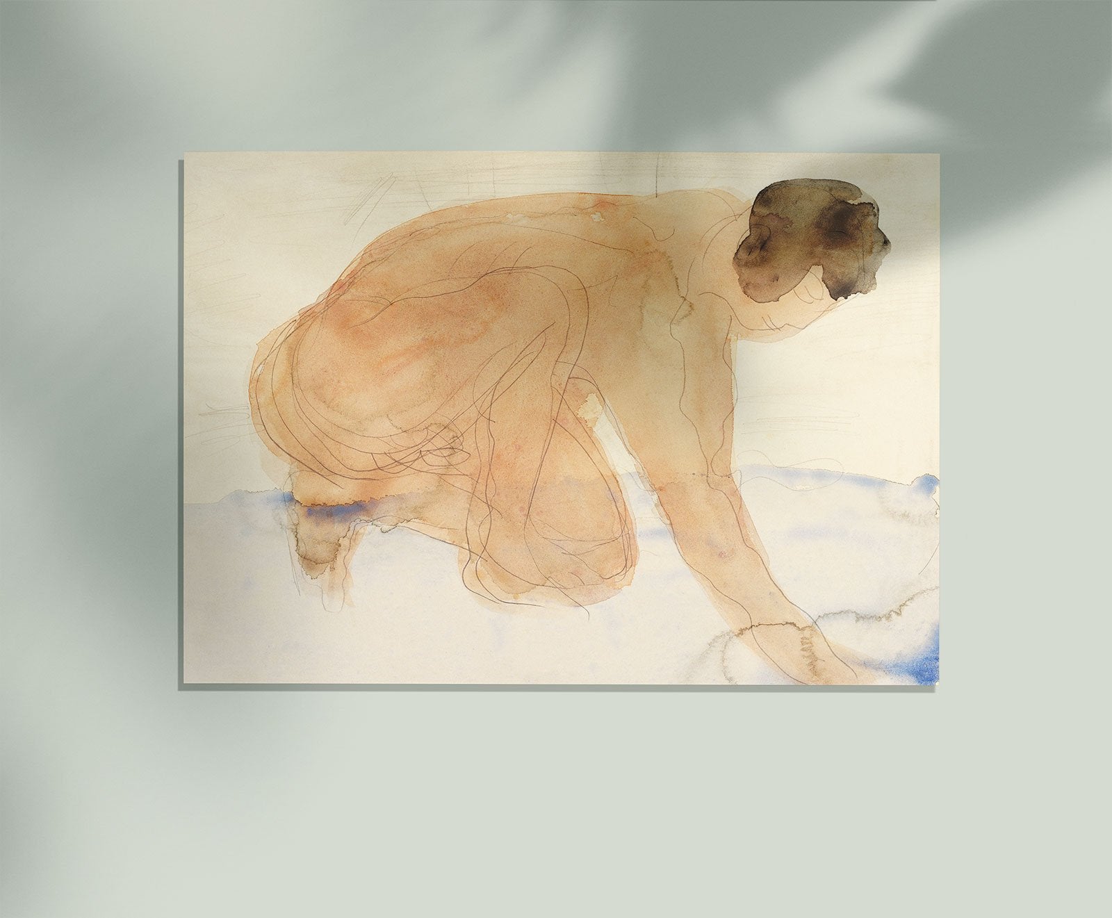 Nude Figure by Rodin Art Poster