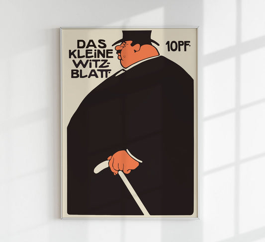 Das Kleine Witz-Blatt Vintage Poster by Julius Klinger