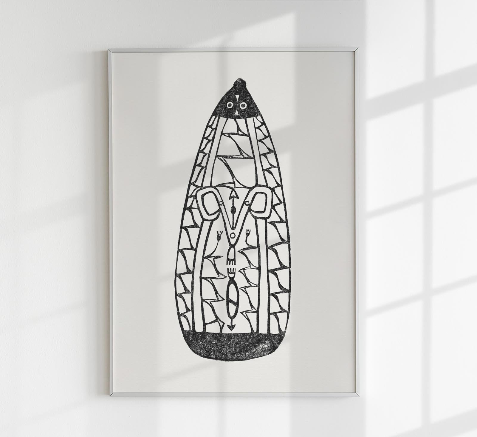 Schild (Sign) Black by Reijer Stolk Art Poster