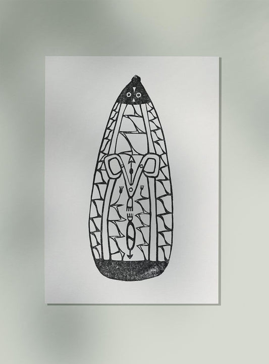 Schild (Sign) Black by Reijer Stolk Art Poster