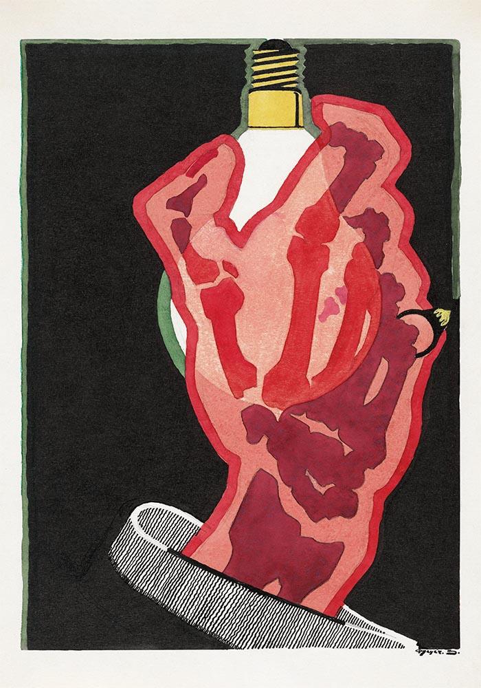 Advertisement for Lamps by Reijer Stolk Art Poster