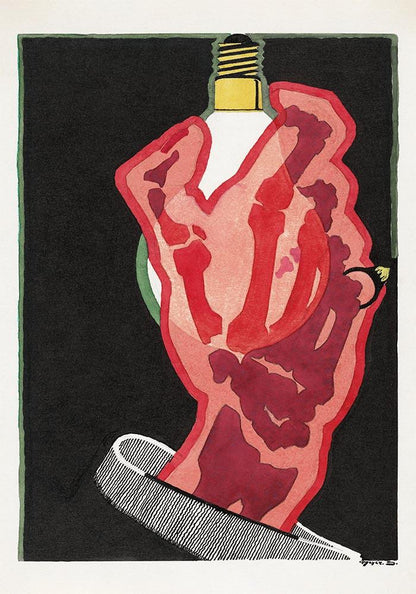 Advertisement for Lamps by Reijer Stolk Art Poster