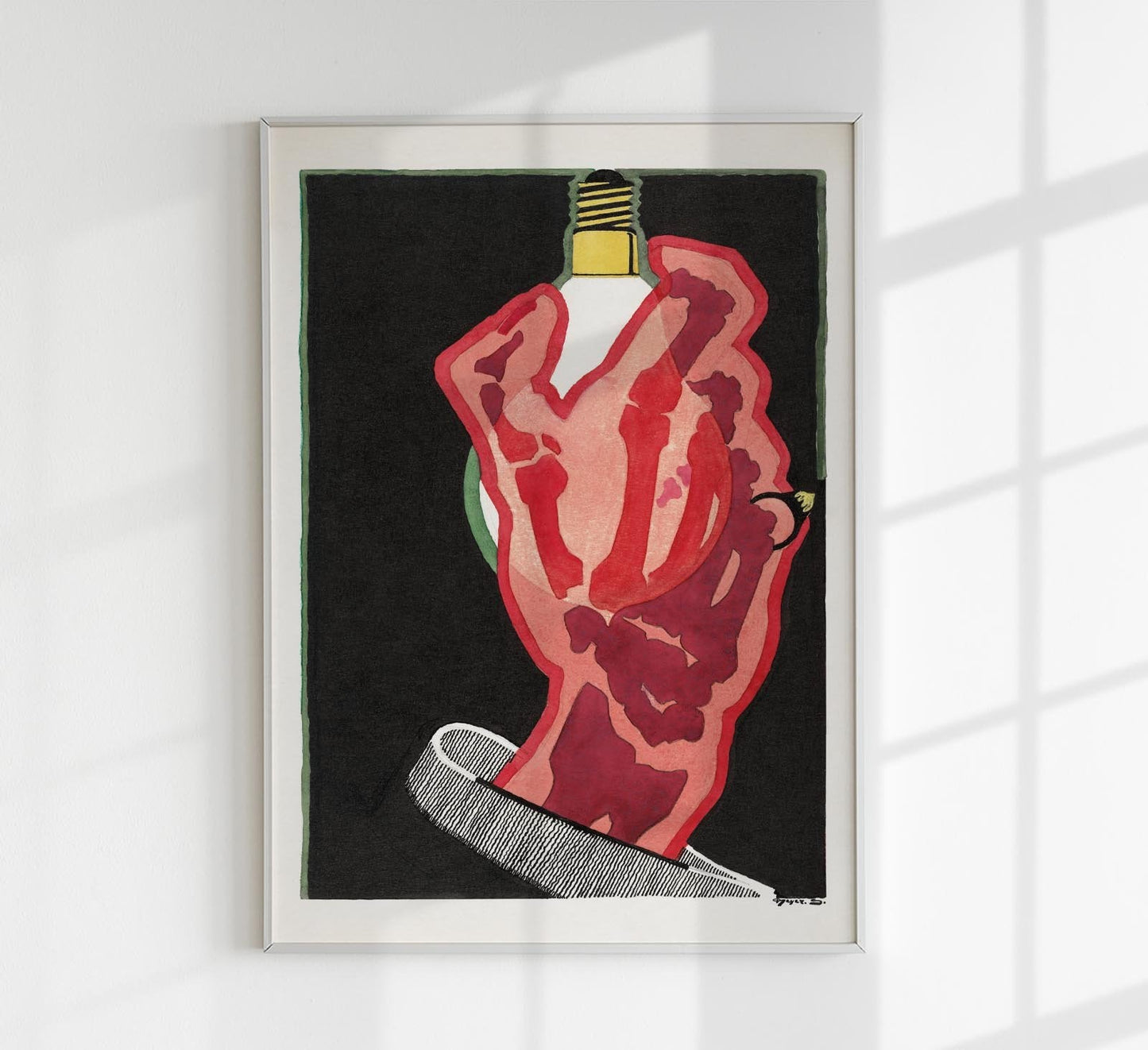 Advertisement for Lamps by Reijer Stolk Art Poster