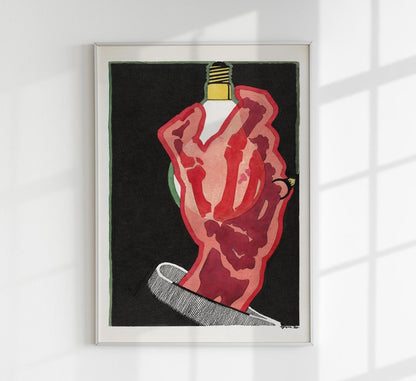 Advertisement for Lamps by Reijer Stolk Art Poster