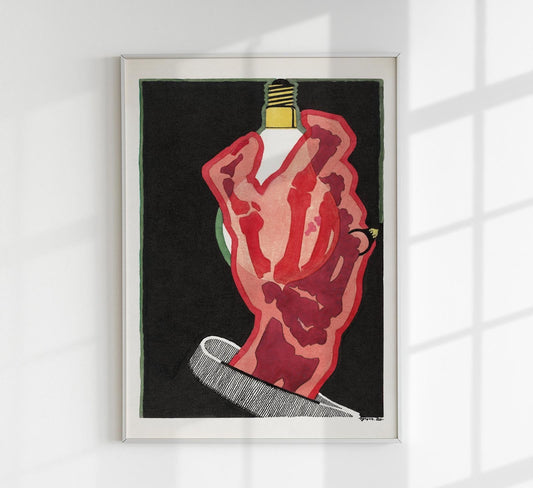 Advertisement for Lamps by Reijer Stolk Art Poster