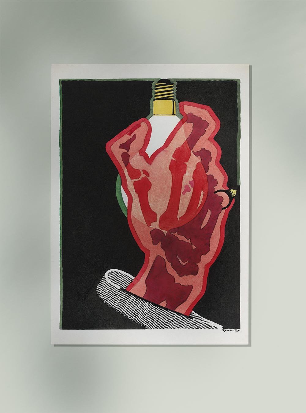 Advertisement for Lamps by Reijer Stolk Art Poster