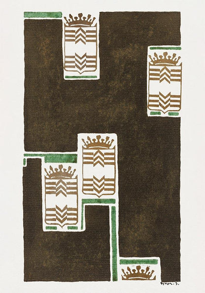 Advertising Poster Design for "Delftsche Slaolie" by Reijer Stolk