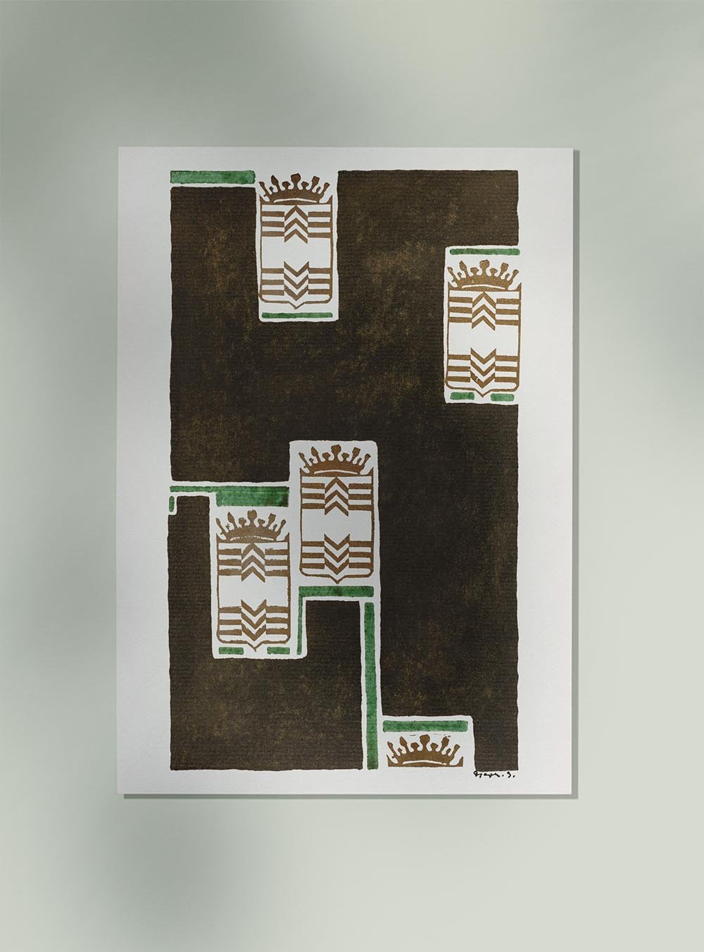 Advertising Poster Design for "Delftsche Slaolie" by Reijer Stolk