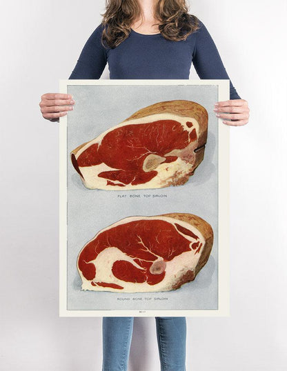 Beef Flat Bone Vintage Poster - Kuriosis Vintage Prints